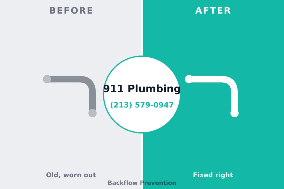 Before and after: plumbing company Sea Girt, NJ